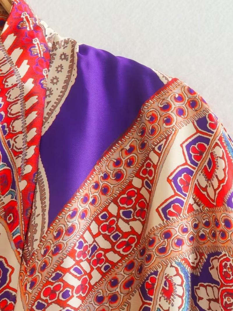 Floral Print Kimono, Short Kimono, Kimono Cardigan, Gift For Her, Kimono Jacket - Fashionpara
