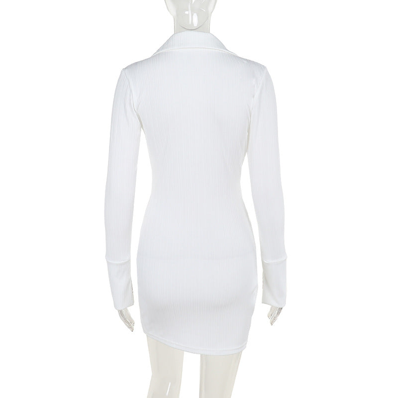 Lisa Mini Dress-White