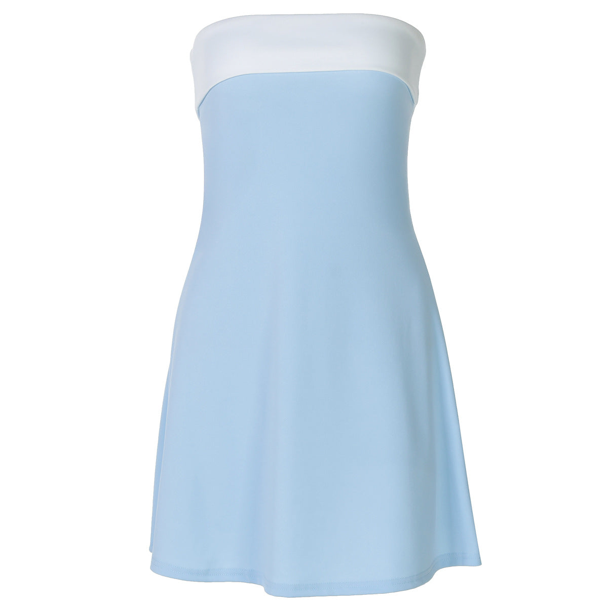 Strapless Contrast-Trim Bodycon Mini Dress 7