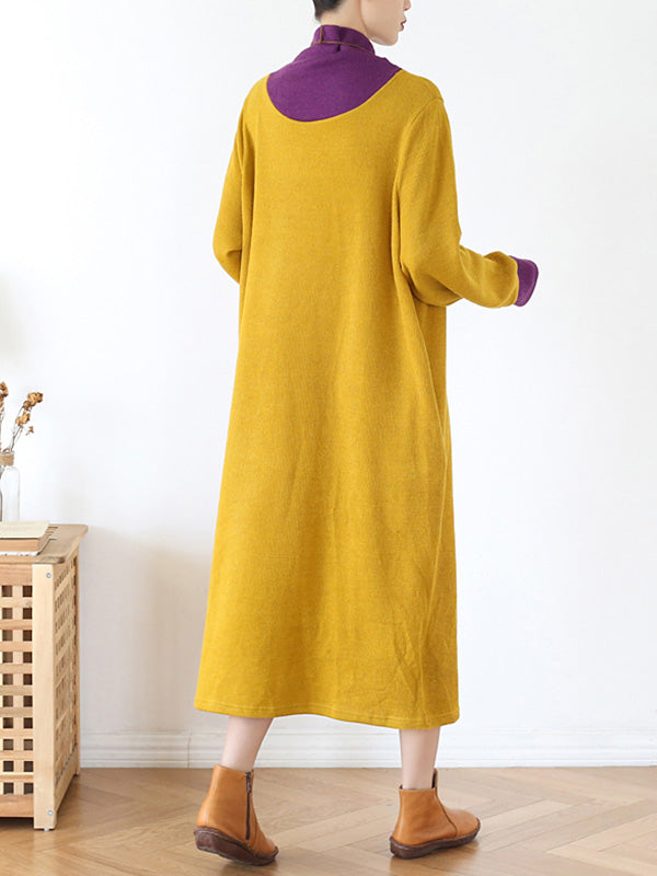 My Softer Side High-Neck Midi Dress - Fashionpara