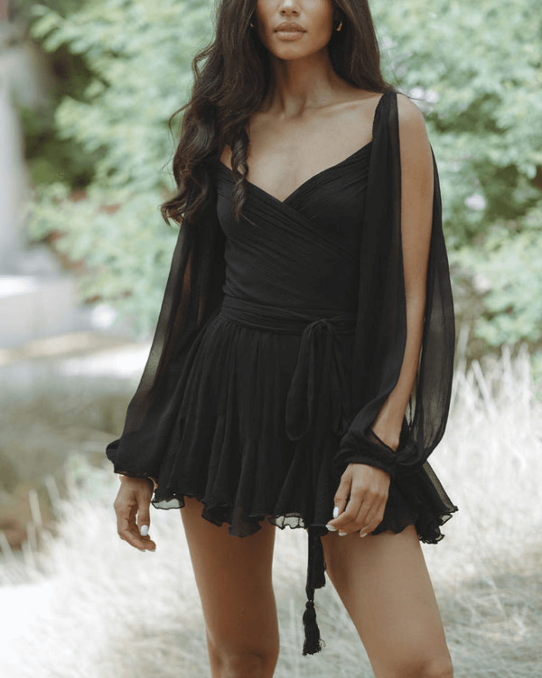 Elegant Holiday Chiffon Dress - Fashionpara