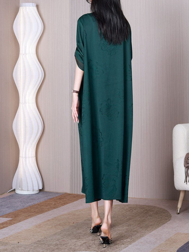 Down To Earth Round Necl A-line Dress - Fashionpara
