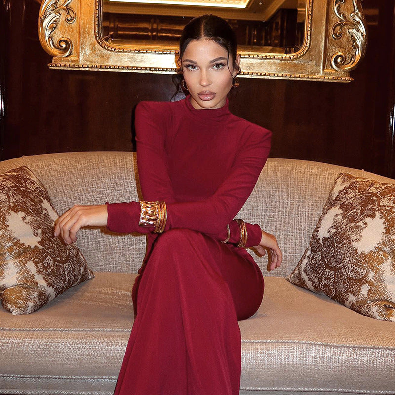 Red Rose Maxi Dress - Red