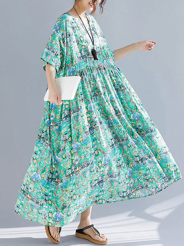 Green Light Smock Dress - Fashionpara