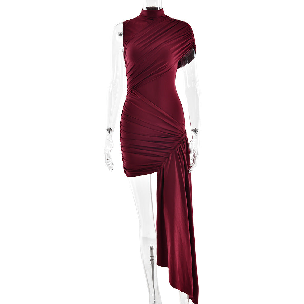 Gema Mini Dress - Maroon