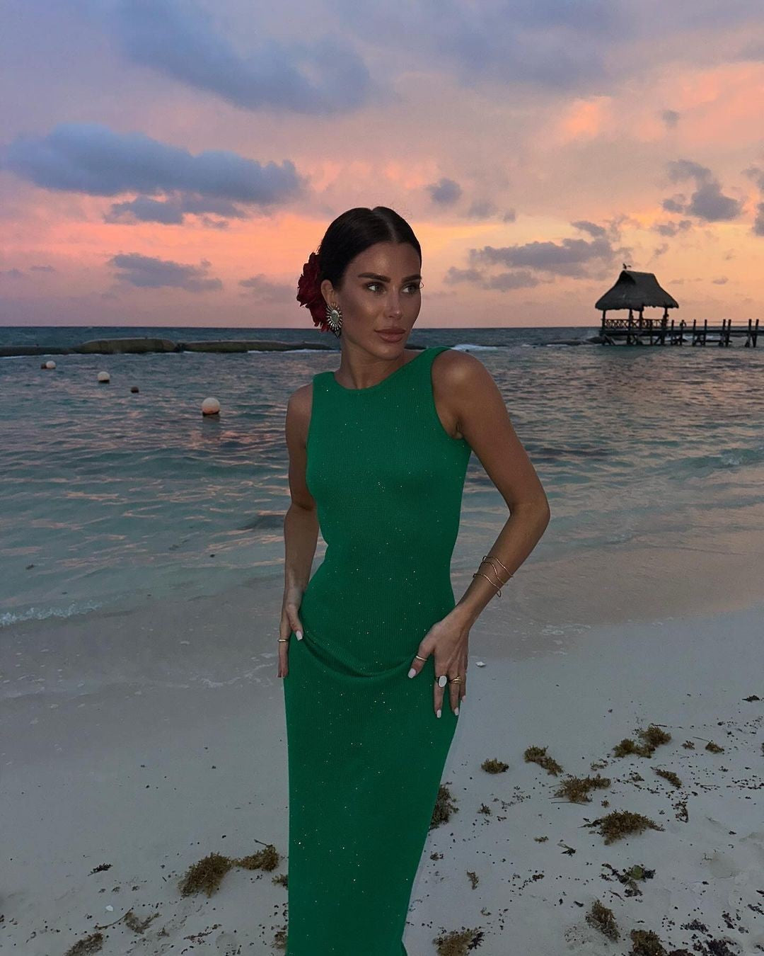 Alfonso Maxi Dress - Green