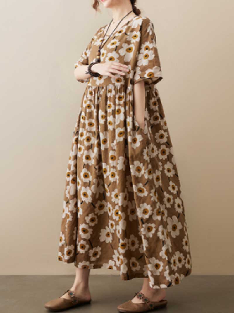 Giving Love Floral Smock Dress - Fashionpara