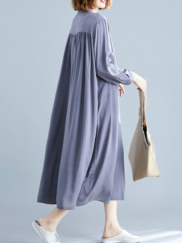 She's All Tiki Midi Shirt Dress - Fashionpara