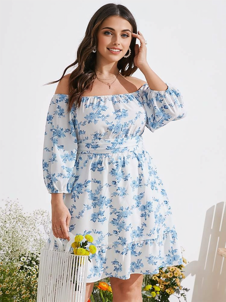 Off Shoulder Beach Mini Sundress 3