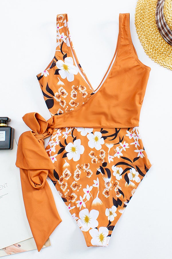 Colorful and Cute Lemon Print Bikini Swimsuit - Fashionpara