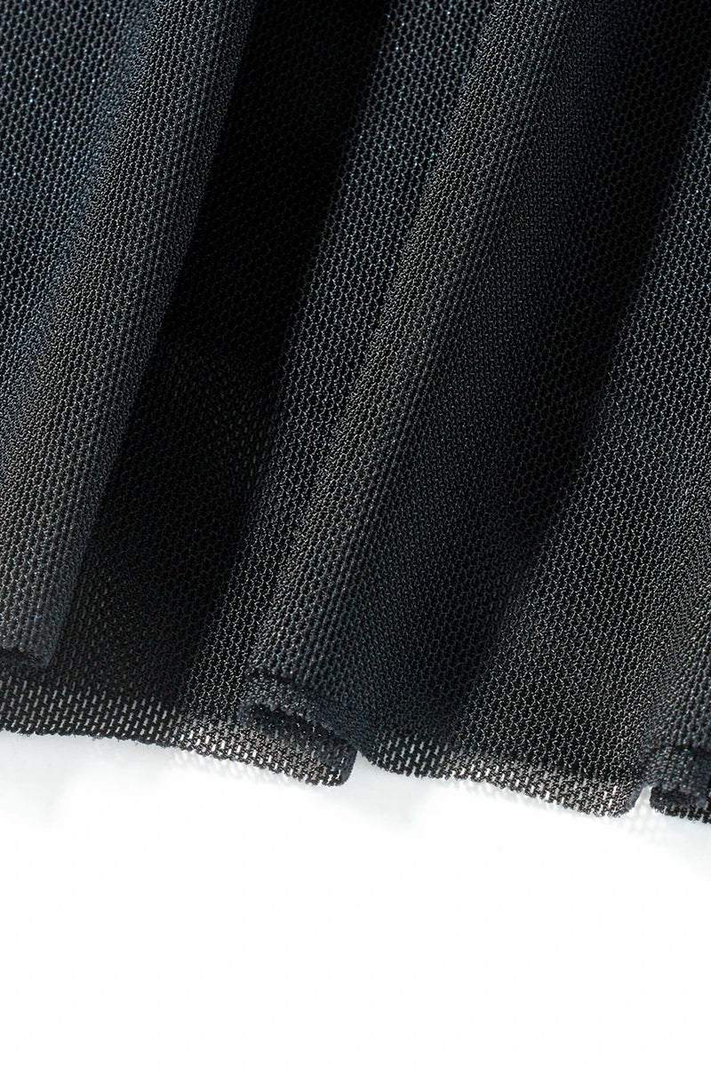 Sexy Y2K Off Shoulder Mesh Mini Dress