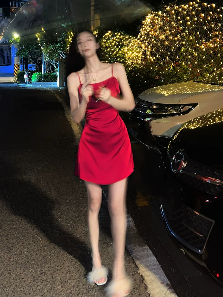 Sexy Red Short Evening Dress Cocktail Dresses Short Birthday Party Dress - Fashionpara