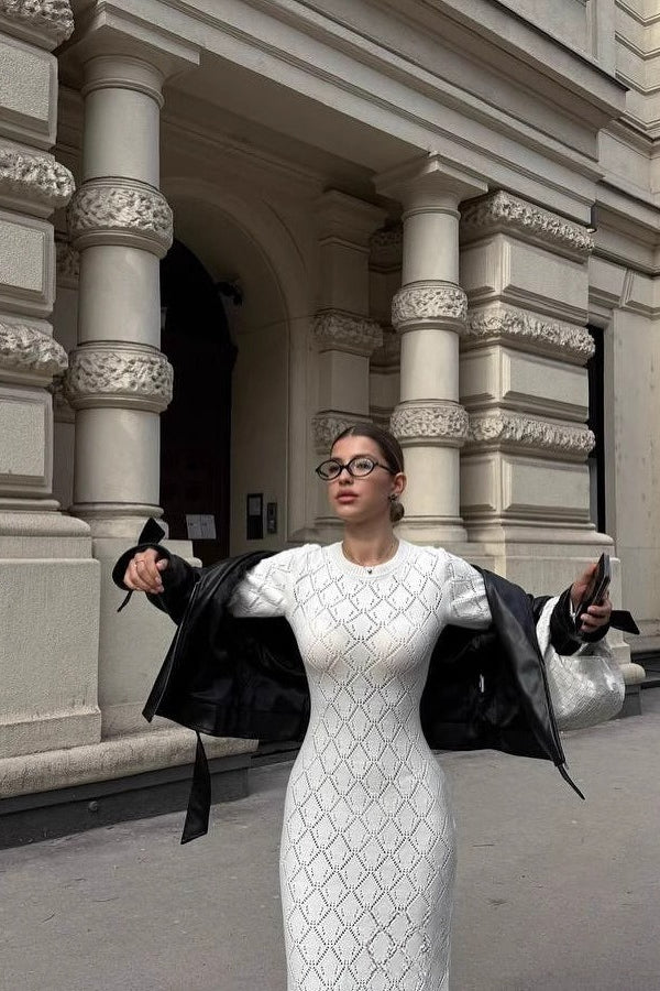 Long Sleeve Slim Fit Maxi Dress