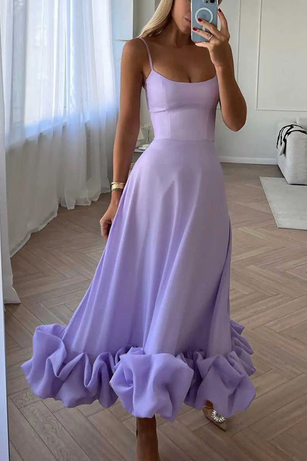 Chiffon Sweetheart Neckline Ruffled Mini Dress