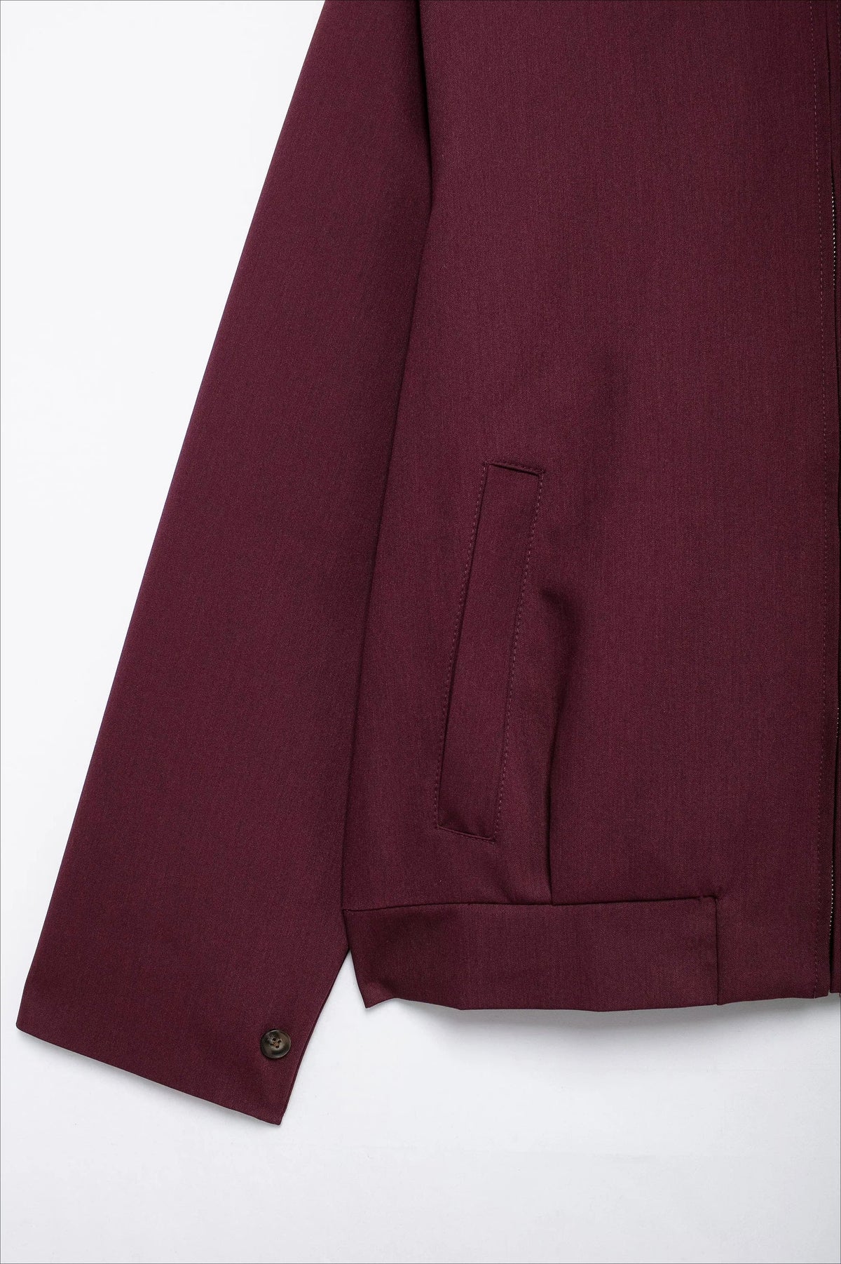 Burgundy Casual Zip Jacket 7