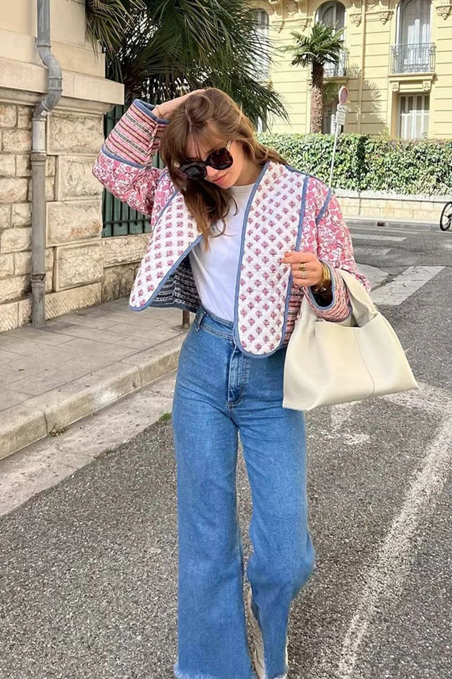 Reversible Printed Padded Coat for Versatile Streetwear Style