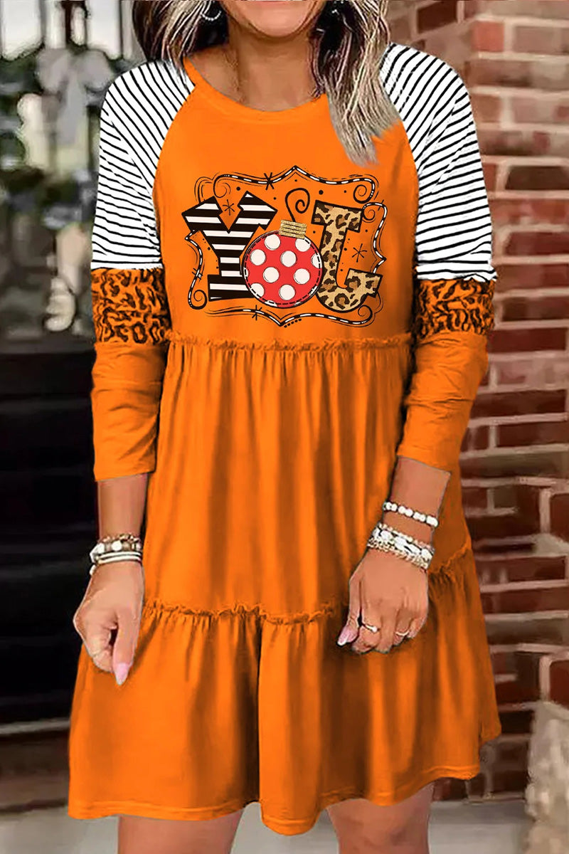 JOY Holiday Vibe Long Sleeve Dress  Fashionpara