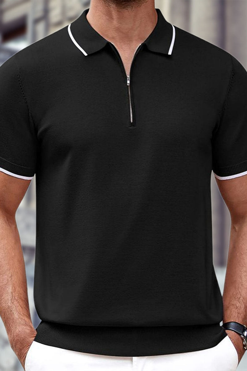 Uniqshe Men's Casual Zip Cardigan Sweater for Summer Wear