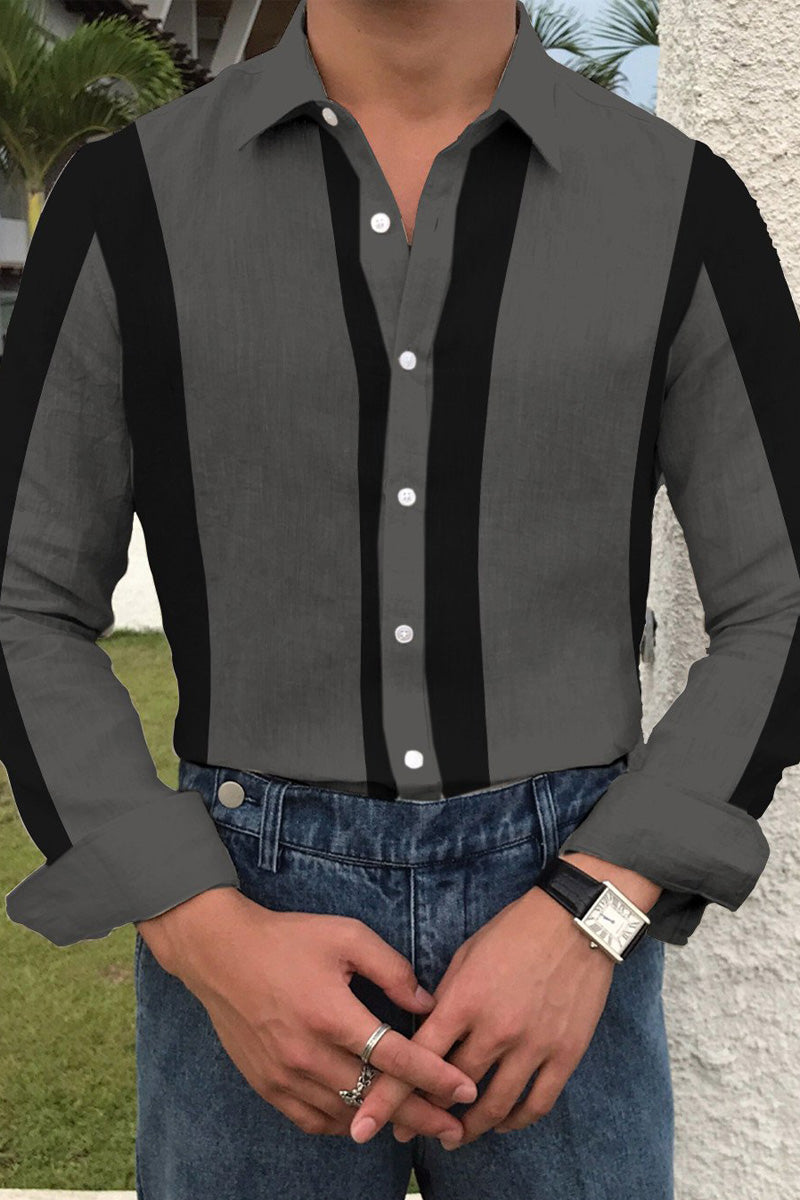 Men's Cotton&Linen Long-Sleeved Fashion Casual Shirt - Fashionpara