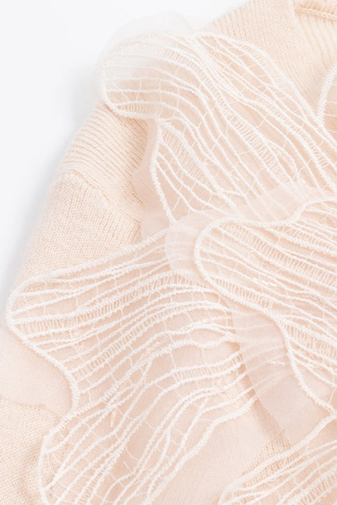 Feather Lace Detail Knit Top 9