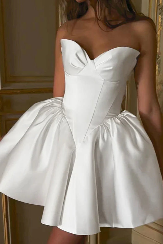 French Style Sweetheart Neckline A-Line Party Dress - Fashionpara