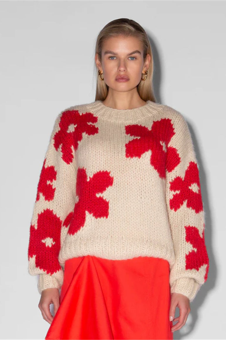 Pullover Floral Detail Sweater 8