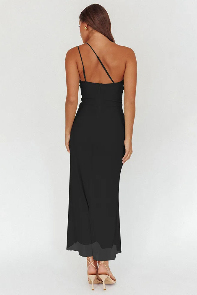 Flower Patchwork Backless Midi Dress