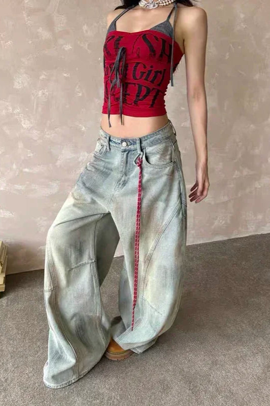 Oversized Dyed Street Jeans