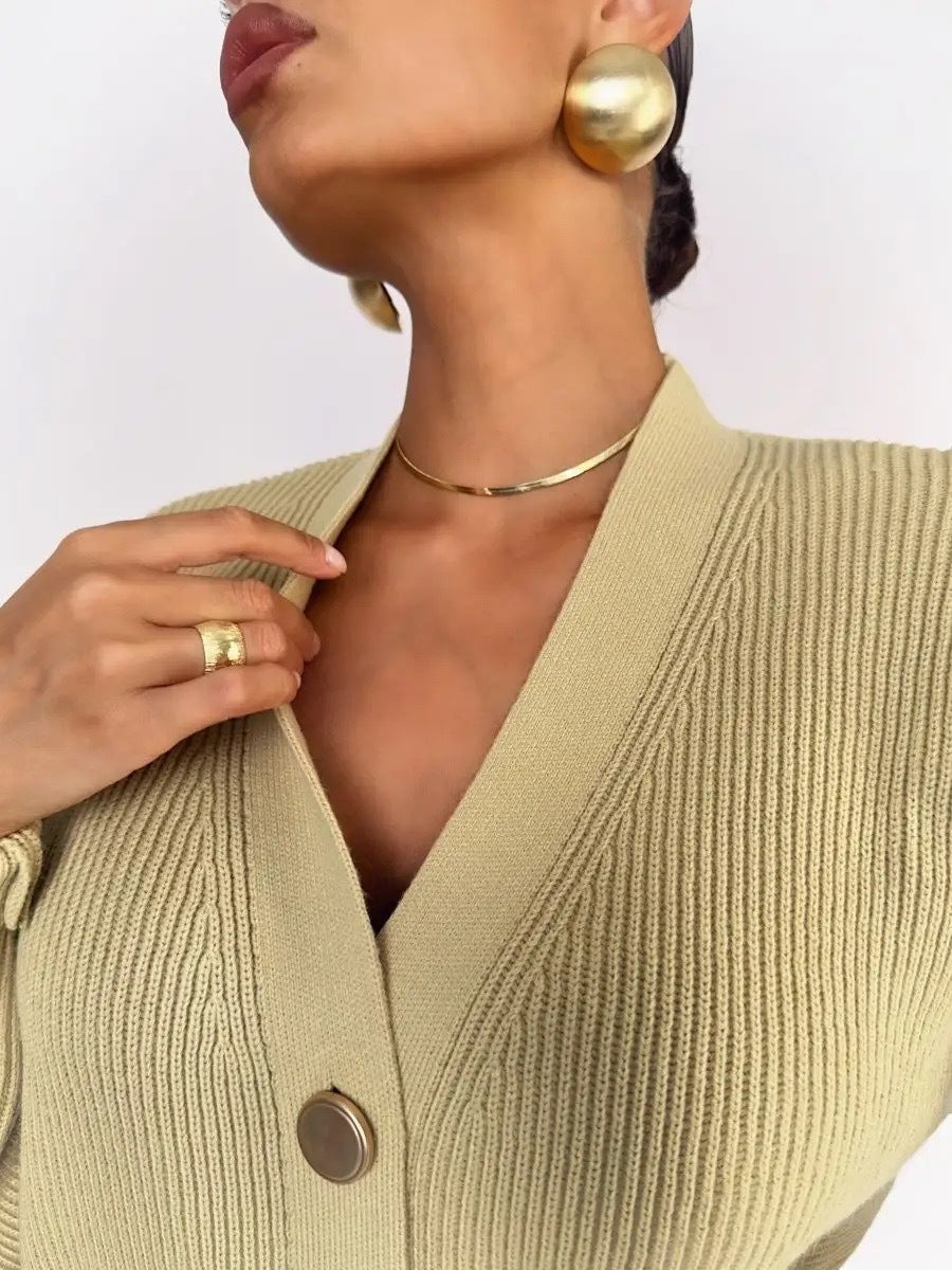 Chic Solid Loose Knit Cardigan for Effortless Style