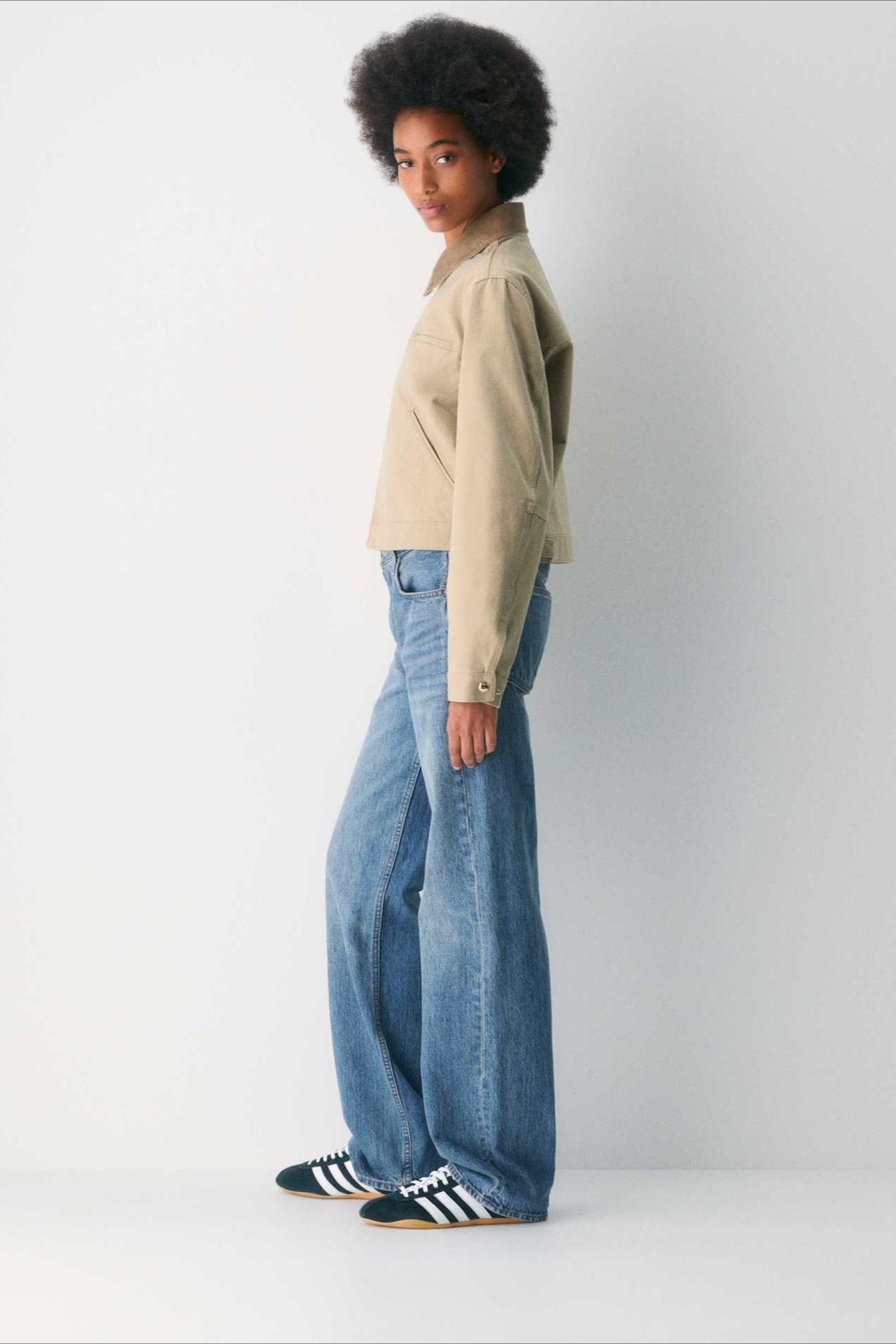 American Vintage Utility Cropped Coat - Fashionpara