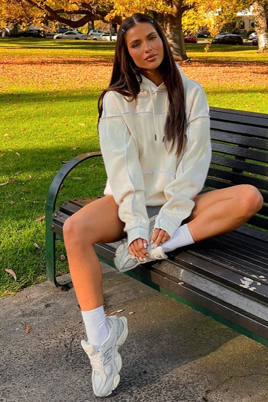 Colorblock Hooded Sweatshirt Hoodie - Fashionpara