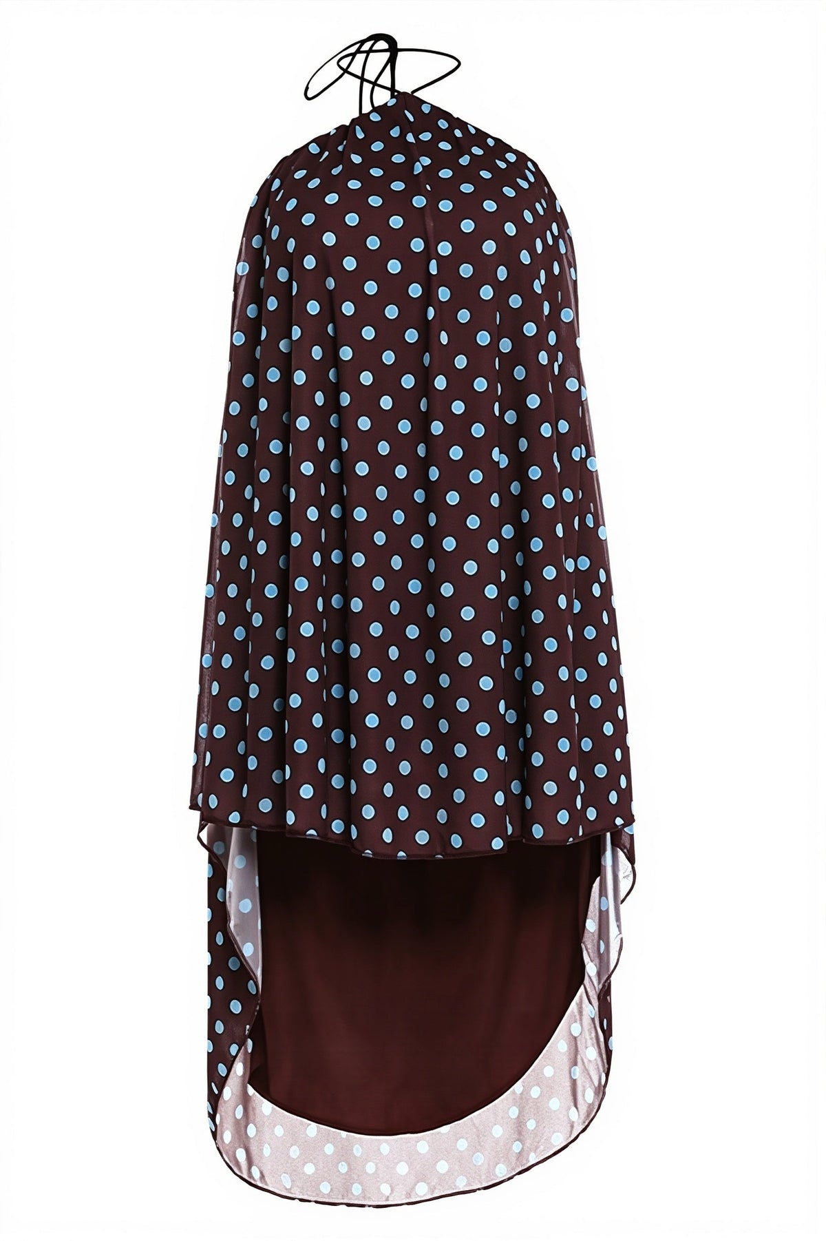 Polka Dot Halter Neck Swing Mini Dress 6