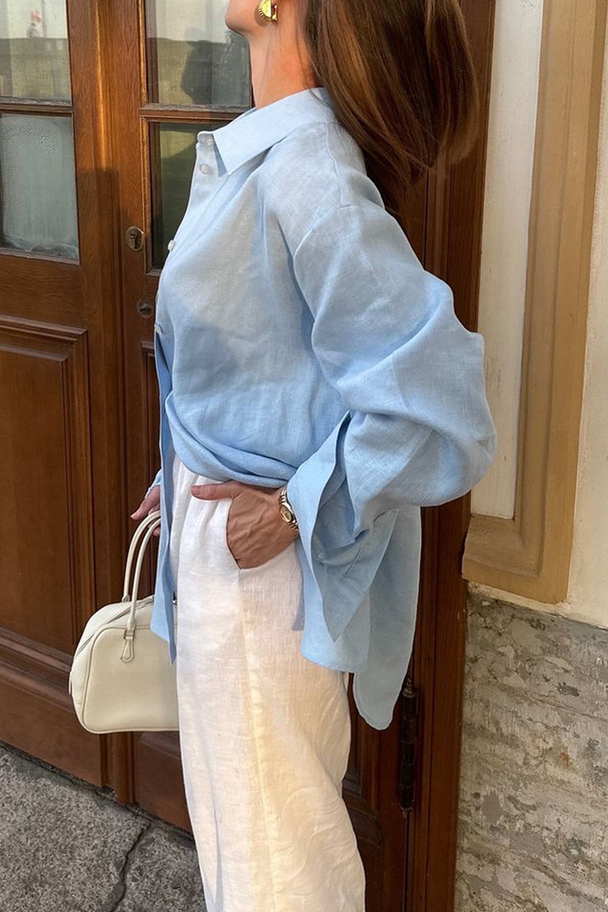 Long Sleeve Resort Style Blouse