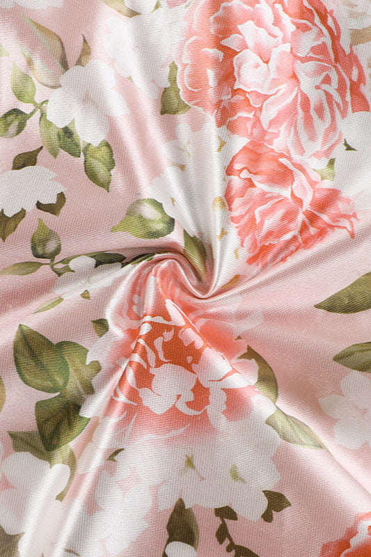 Floral Lace Cami Split Maxi Dress