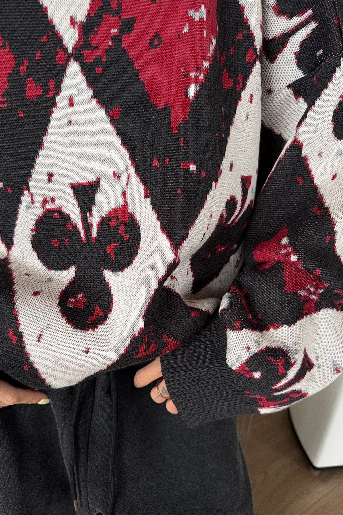 PrincessAce Gothic Plaid Knit Sweater for Trendy Style