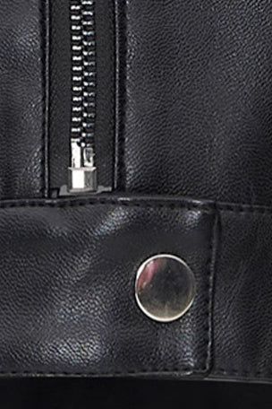 Cropped Bomber PU Coat - Stylish, Durable, and Versatile Wear