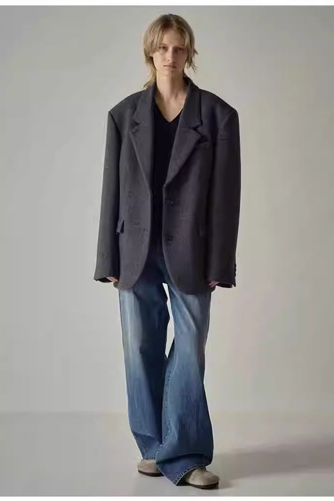 High Waist Black Wide Leg Jean