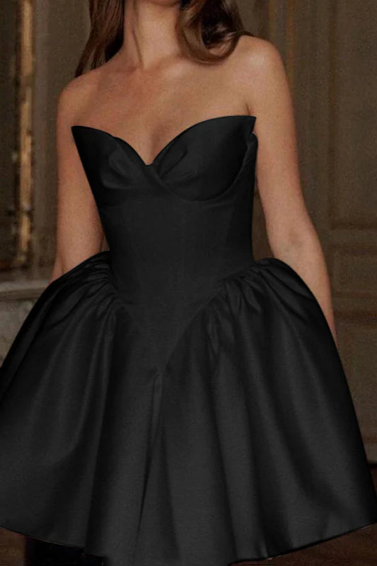 French Style Sweetheart Neckline A-Line Party Dress - Fashionpara