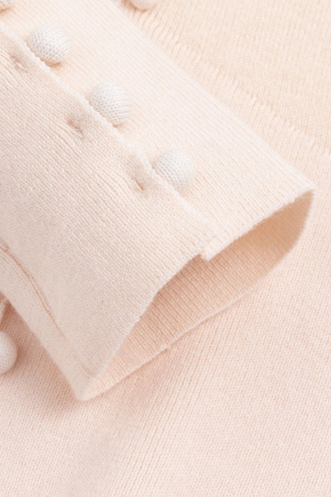 Feather Lace Detail Knit Top