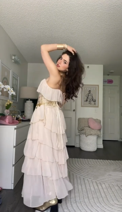 Pretty Strapless Light Pink Chiffon Layered Long Prom Dress Evening Dress Gown D1138