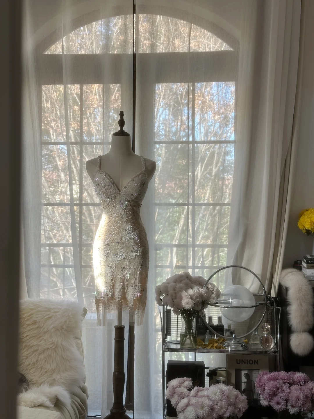 Glitter V Neck Backless Sequin Sheath Short Birthday Outfits Formal Homecoming Dress S729