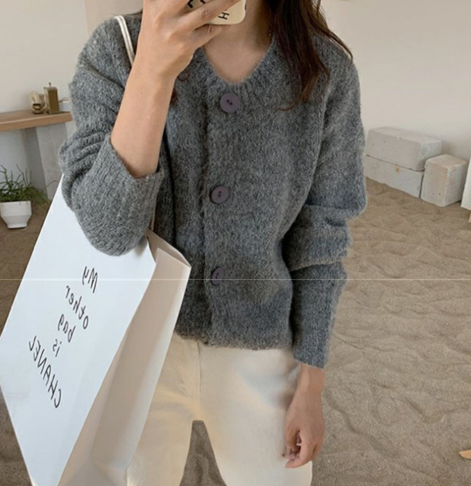 Orro Shop Open Front Cardigan - Stylish Buttoned Sweater