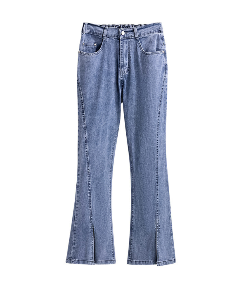 high waist jeans casual loose extra large size bottom pants - Fashionpara
