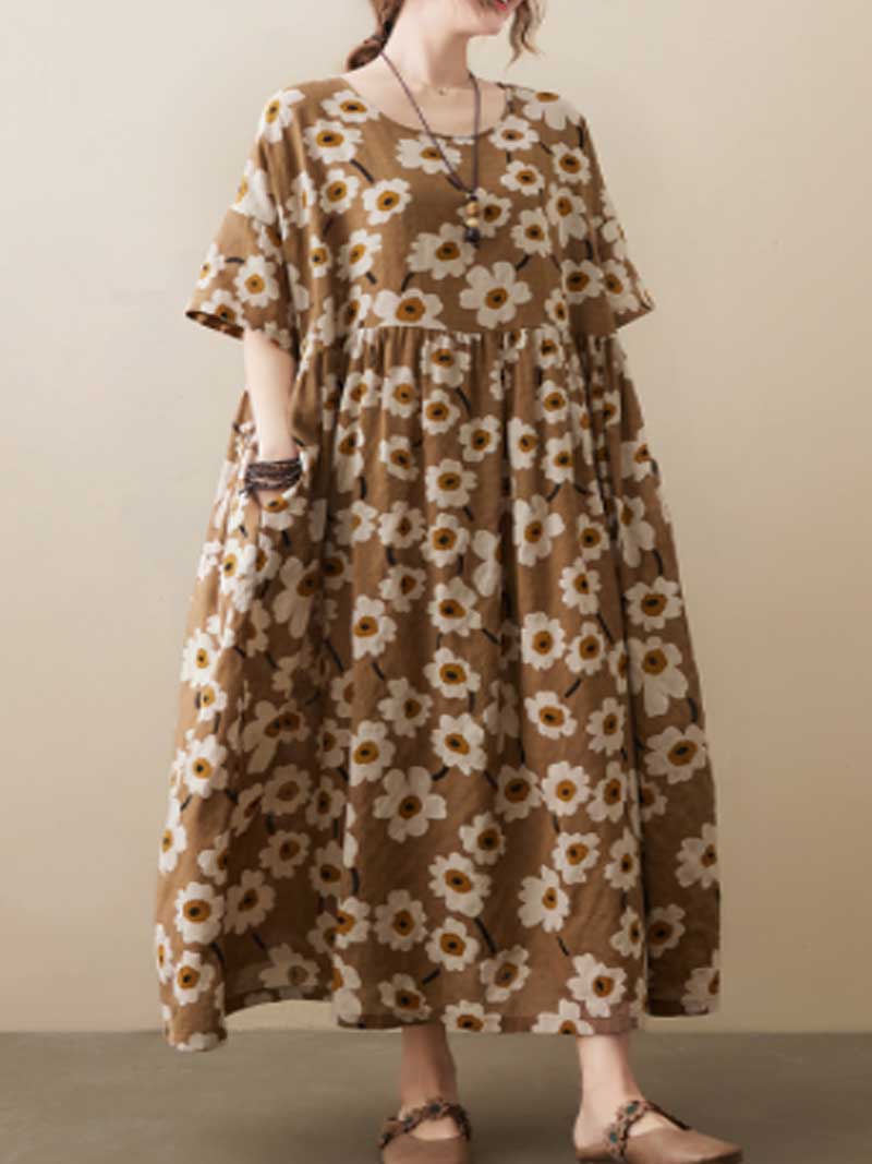 Giving Love Floral Smock Dress - Fashionpara