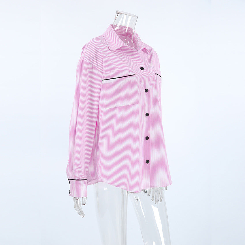 Casual Slay Shirt - Pink