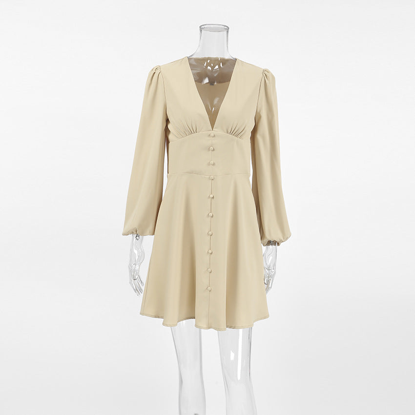 Like a Lady Mini Dress - Khaki