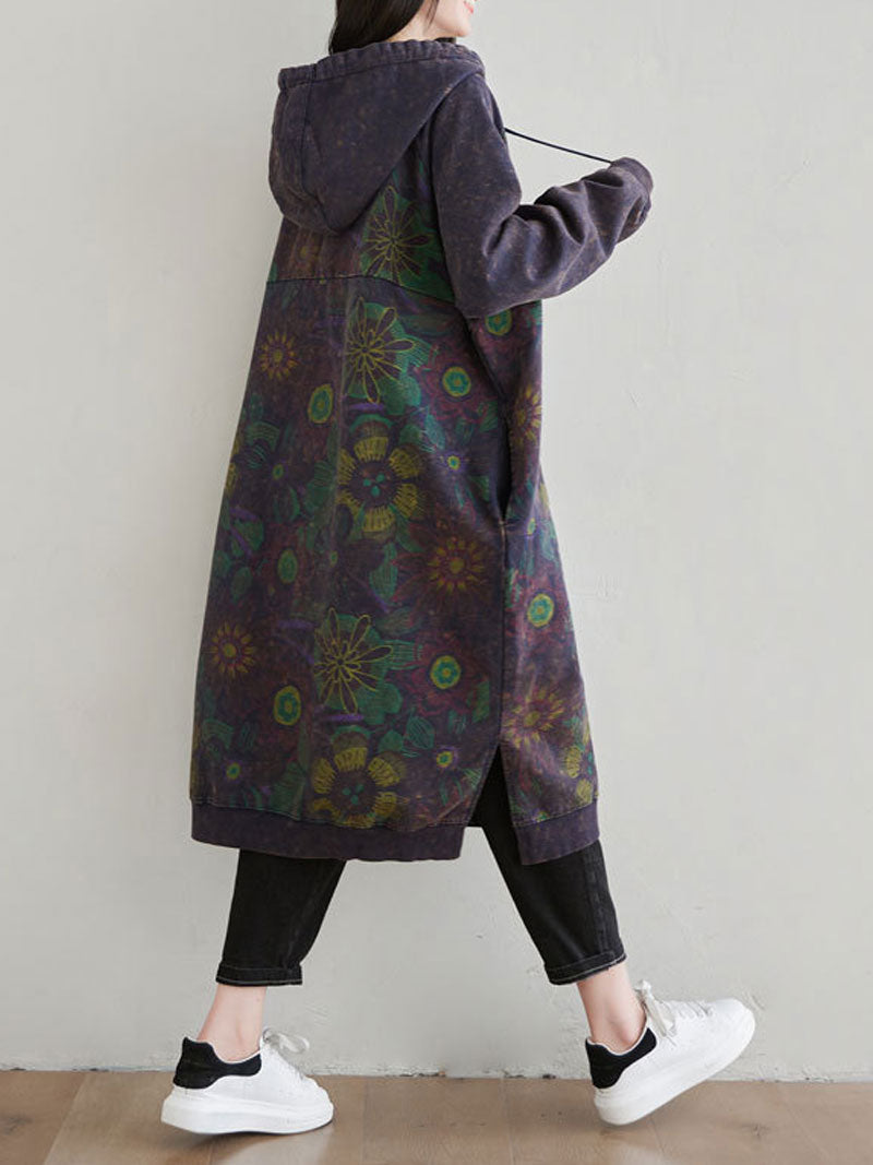Smile You Fake Hooded Dress - Fashionpara