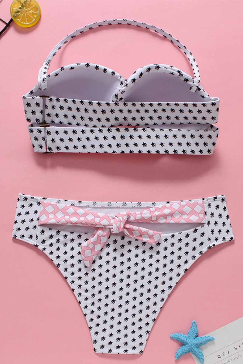Florcoo Floral Dot Bikini Swimwear