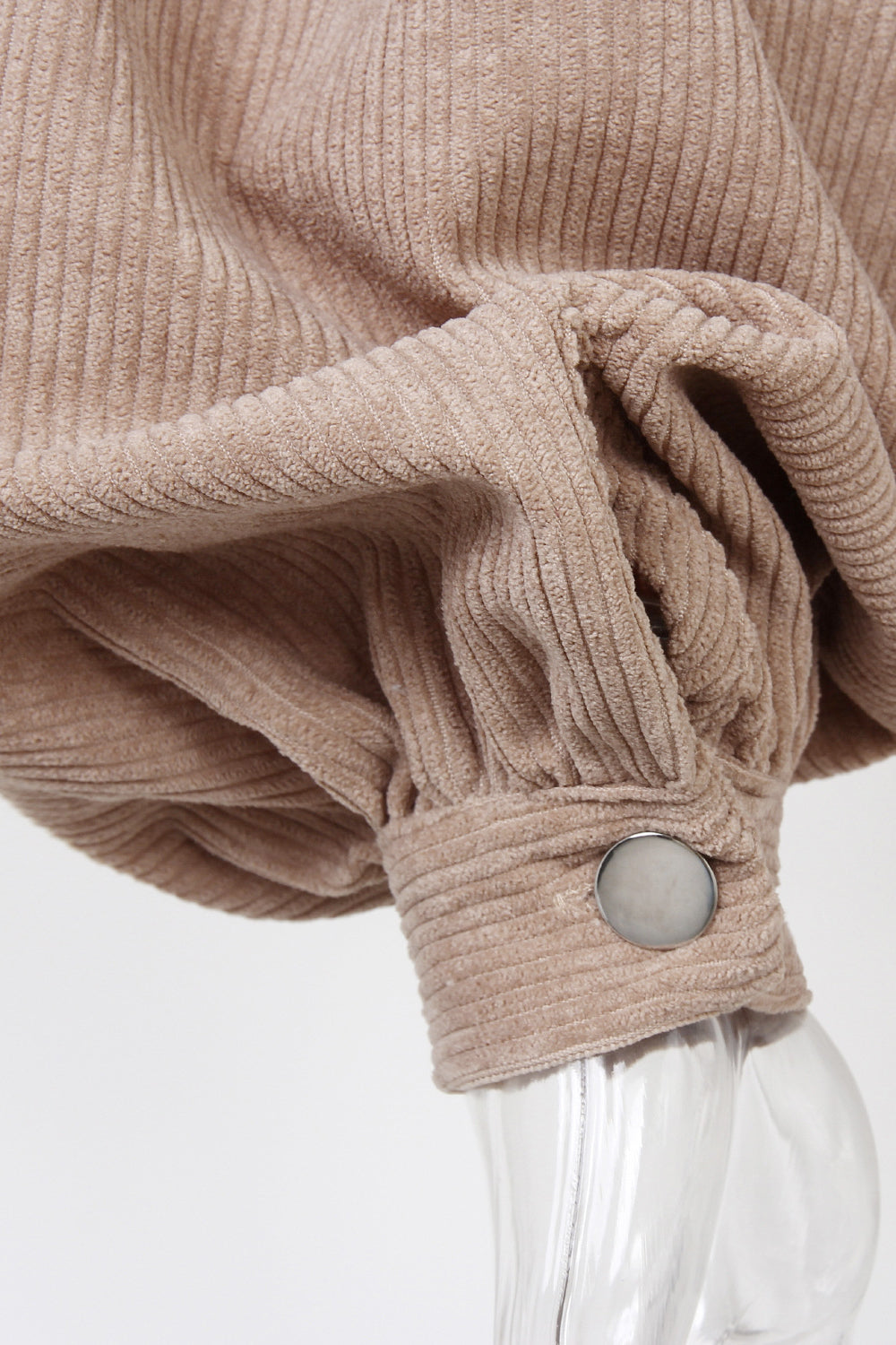 Button Up Corduroy Short Jacket