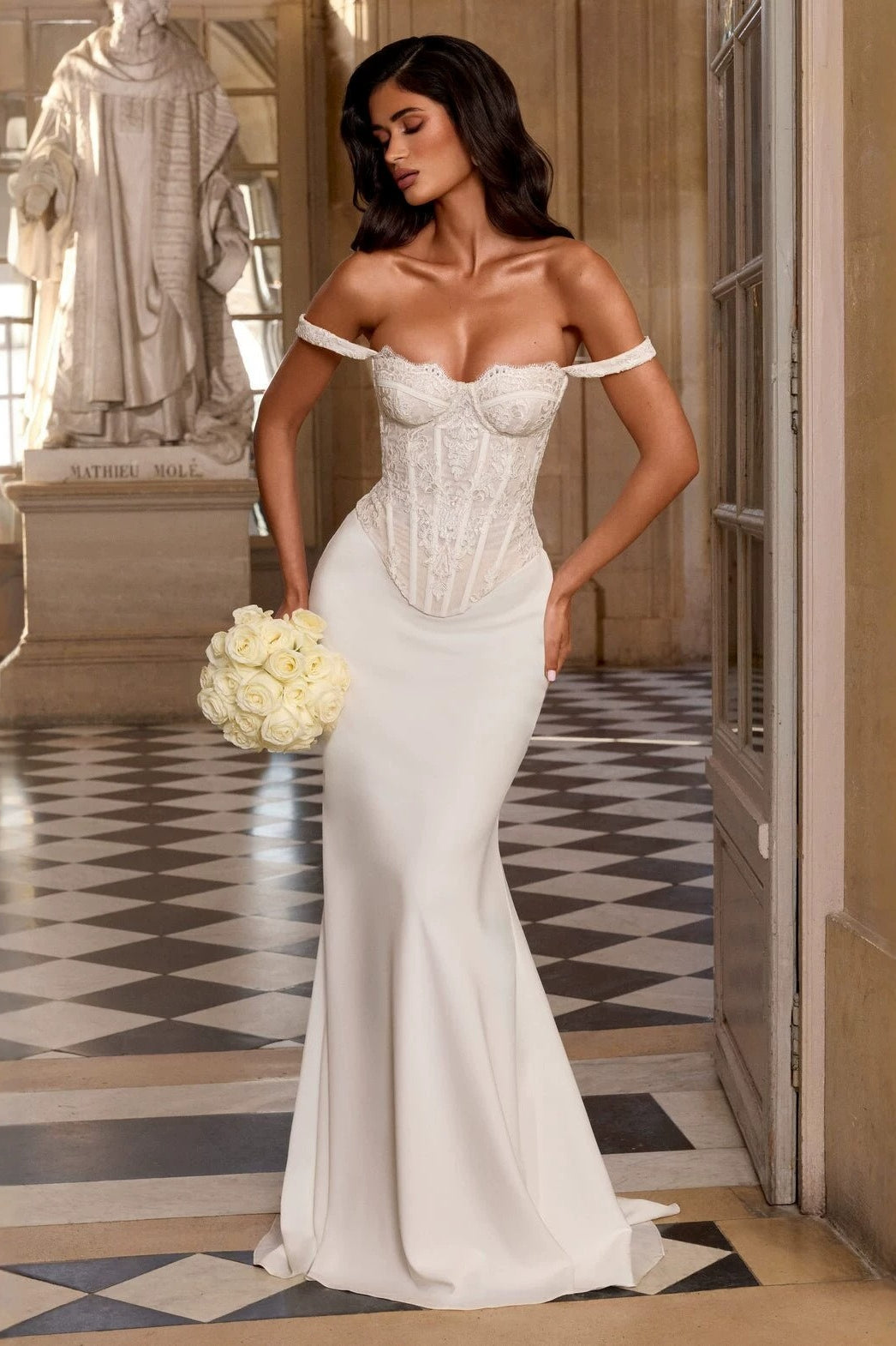 Lace Bodycon Maxi Dress